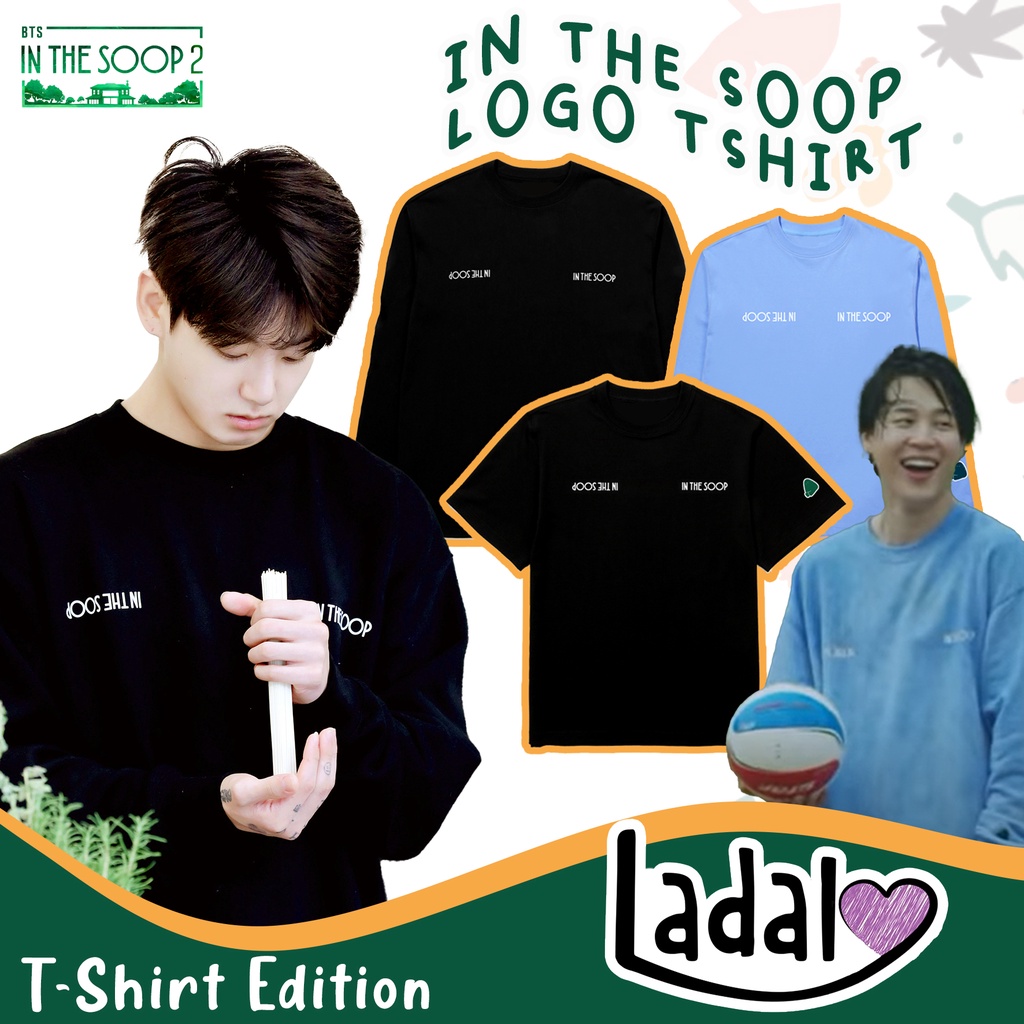 BAJU Jimin & Jungkook BTS IN THE SOOP 2 LOGO TSHIRT  - Baju Bitu BTS ITS 2  | Lengan Pendek dan Panj
