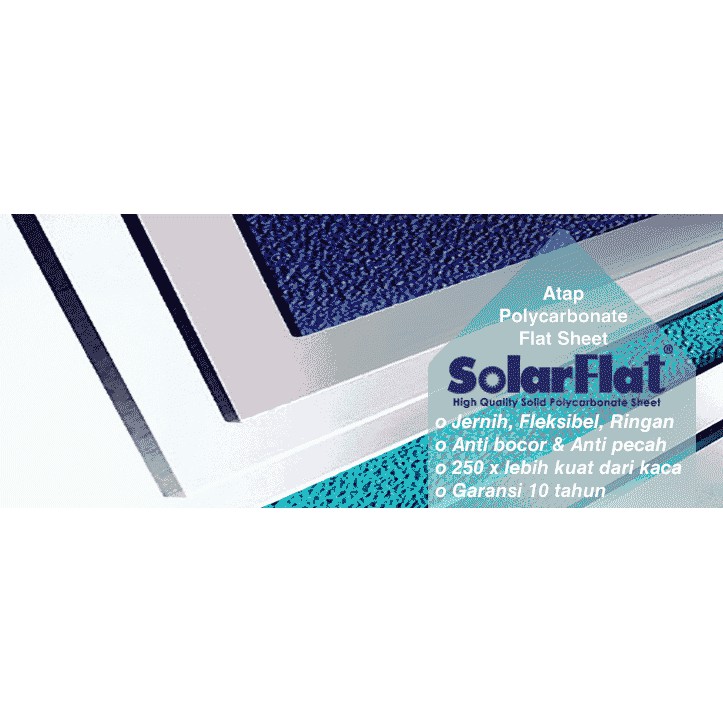 SOLARFLAT Atap Polycarbonate Solid