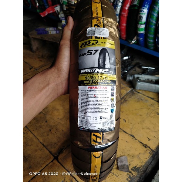 FDR SPORT MP 27 MP57 MP 76 90/80 17 TUBLES BAN BALAP FDR MP 76 27 57 RING 17