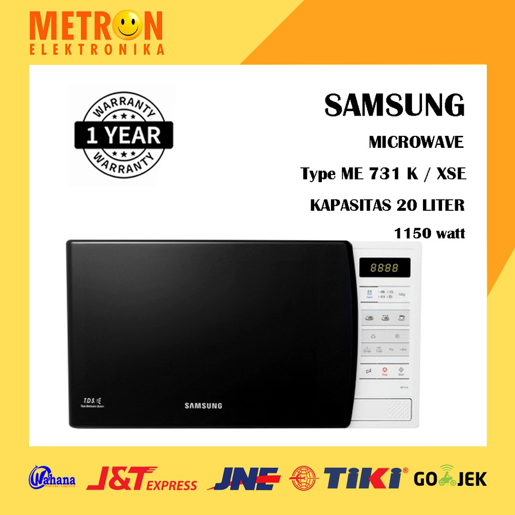 SAMSUNG ME 731 K XSE / MICROWAVE 20 LITER 1150 WATT / ME731KXSE