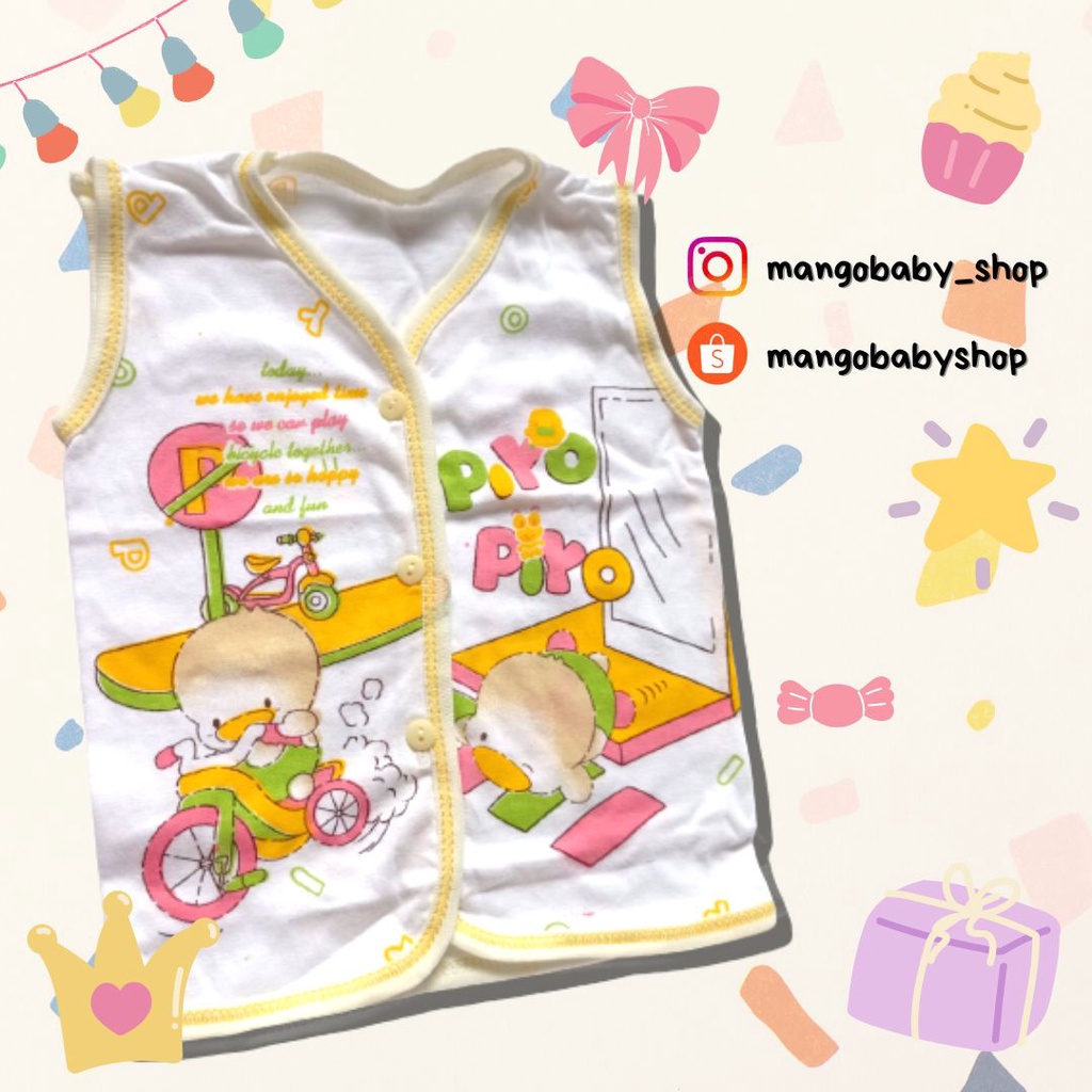 LEO | BAJU BUNTUNG KUTUNG ISI 3 PCS BAYI BABY NEWBORN NB BARU LAHIR GAMBAR LUCU PIYO PIYO