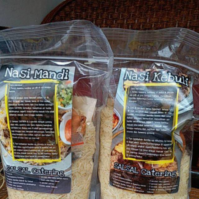 

(Paket 500 G & 1 KG)Nasi Kebuli, Nasi Mandhi, Basmati, Briyani
