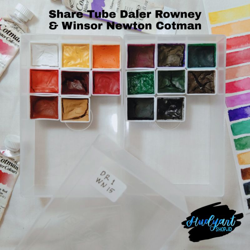 

SHARE TUBE Daler Rowney & Winsor Newton Cotman Watercolor Set 16