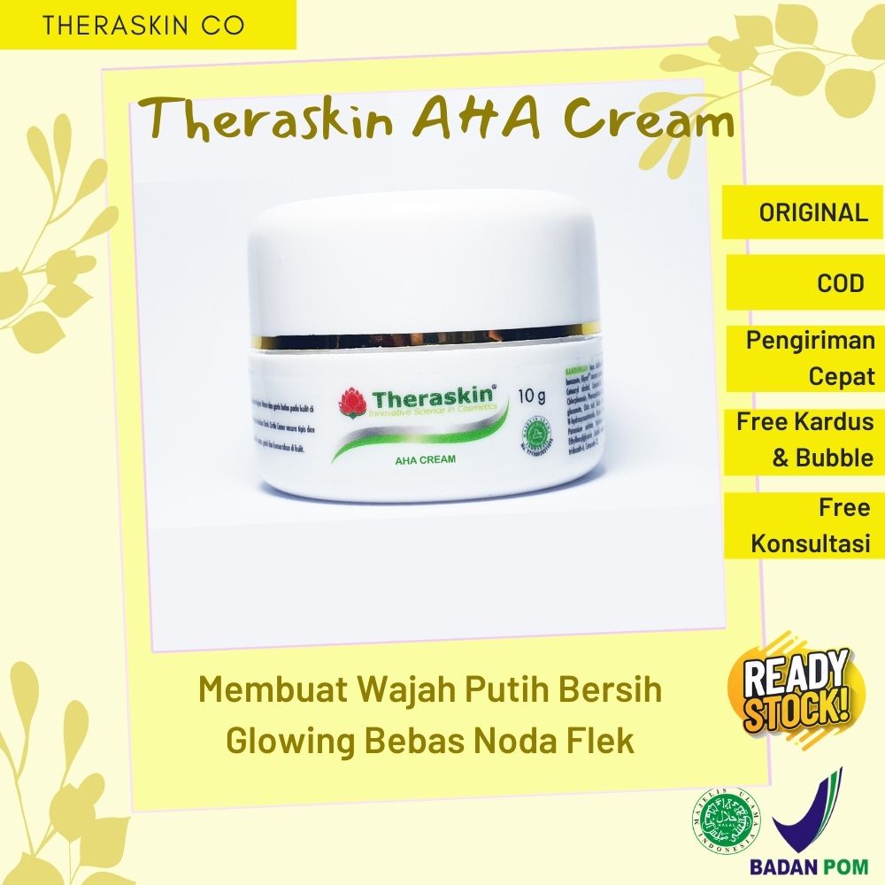 Cream AHA Theraskin BPOM Original Untuk Wajah Flek / Cream Theraskin Flek / Krim Theraskin Flek / Cr