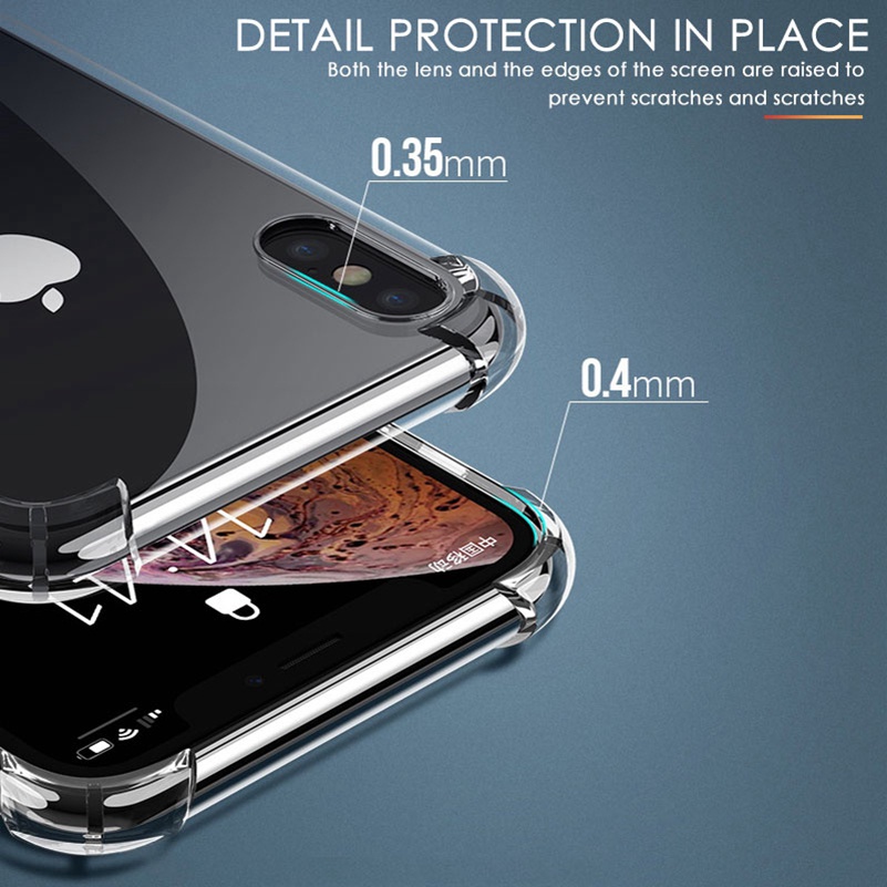 Clear Soft Casing Compatible For iPhone SE 2020 11 12 Pro Max Xs Xr X 8 7 6 6s Plus Soft Case Bahan Silikon Transparan Untuk