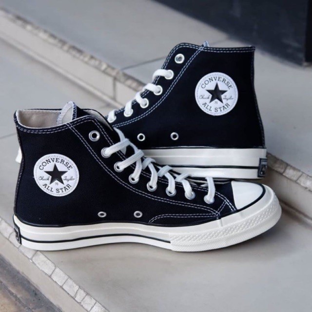 Diskon!! Sepatu Converse All Star 70s Hi Black Egret cocok buat traveling dan outdoor