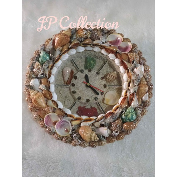 Jam Dinding Unik / Jam Dinding Kerajinan Kerang