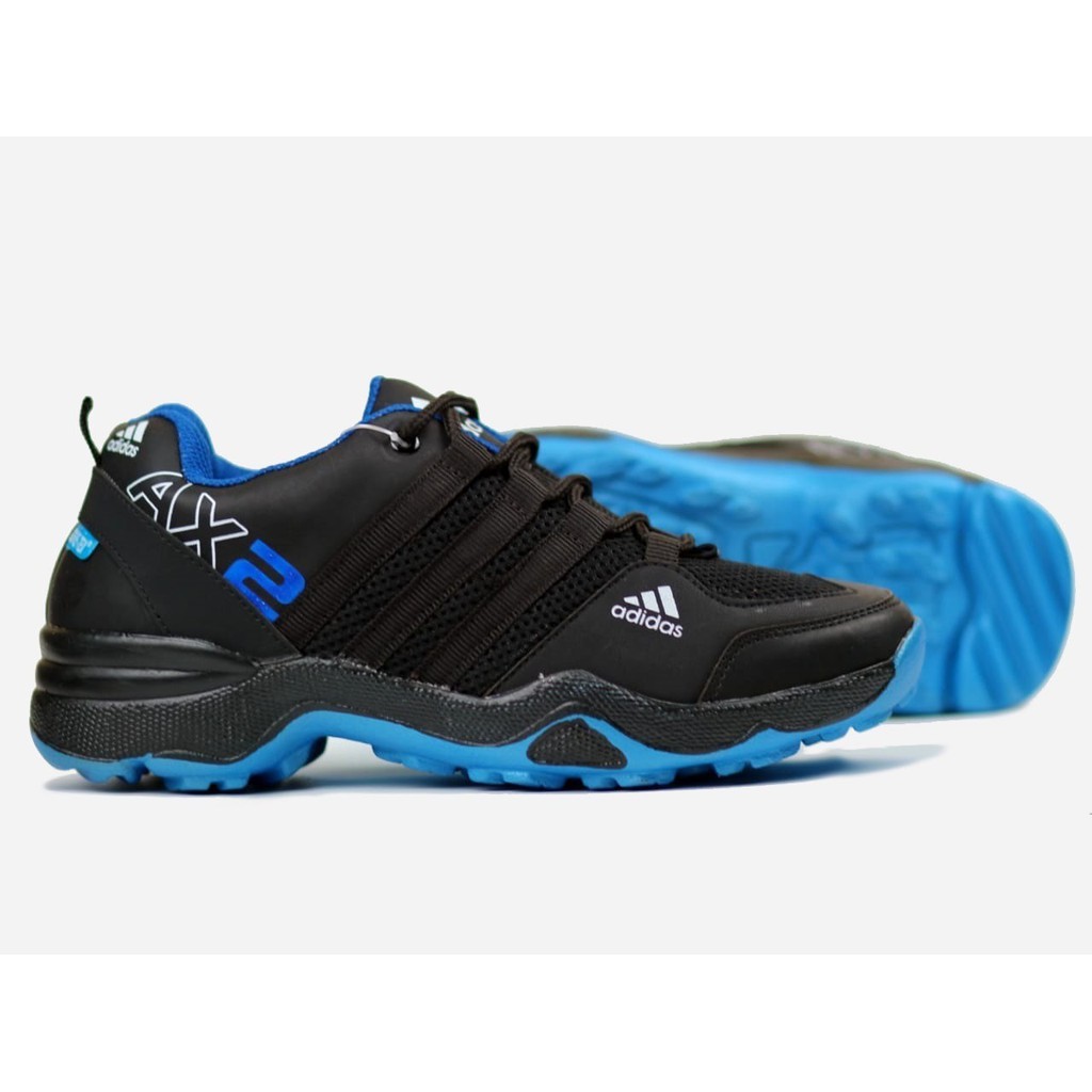 SEPATU ADIDAS NEO AX2 BLUE RUNNING MESH PREMIUM PRIA WANITA