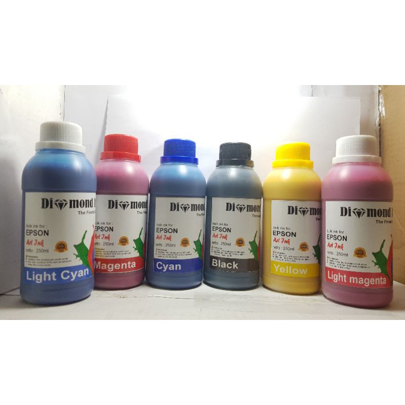 Paket Tinta Art Paper Diamond Ink 250ml @6Warna