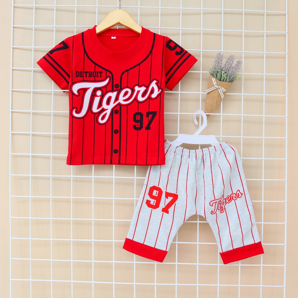 IMK Motif Tiger 97 Nuna Store / Setelan Baju Bayi 6 bulan - 6 tahun / Baju Anak Laki-laki