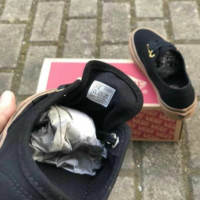 SEPATU43 VANS AUTHENTIC FULL BLACK HITAM POLOS WHITE PUTIH OLDSKOOL ERA SK8 PREMIUM BNIB ICC IFC DT