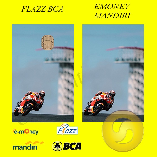 CUSTOM KARTU FLAZZ BCA GENERASI 2 ATAU EMONEY/SALDO 0 - MARQUEZ EDITION