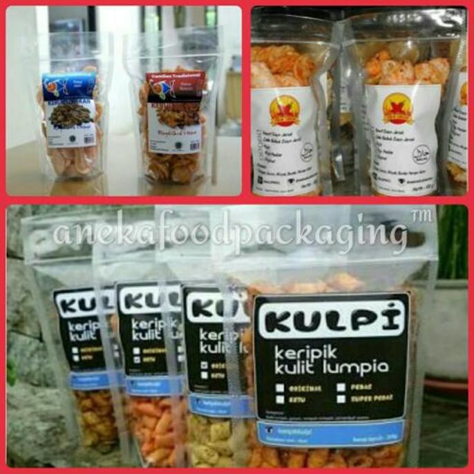 SALE 40% Standing pouch/plastik berdiri PP klip 12x20 Terlaris