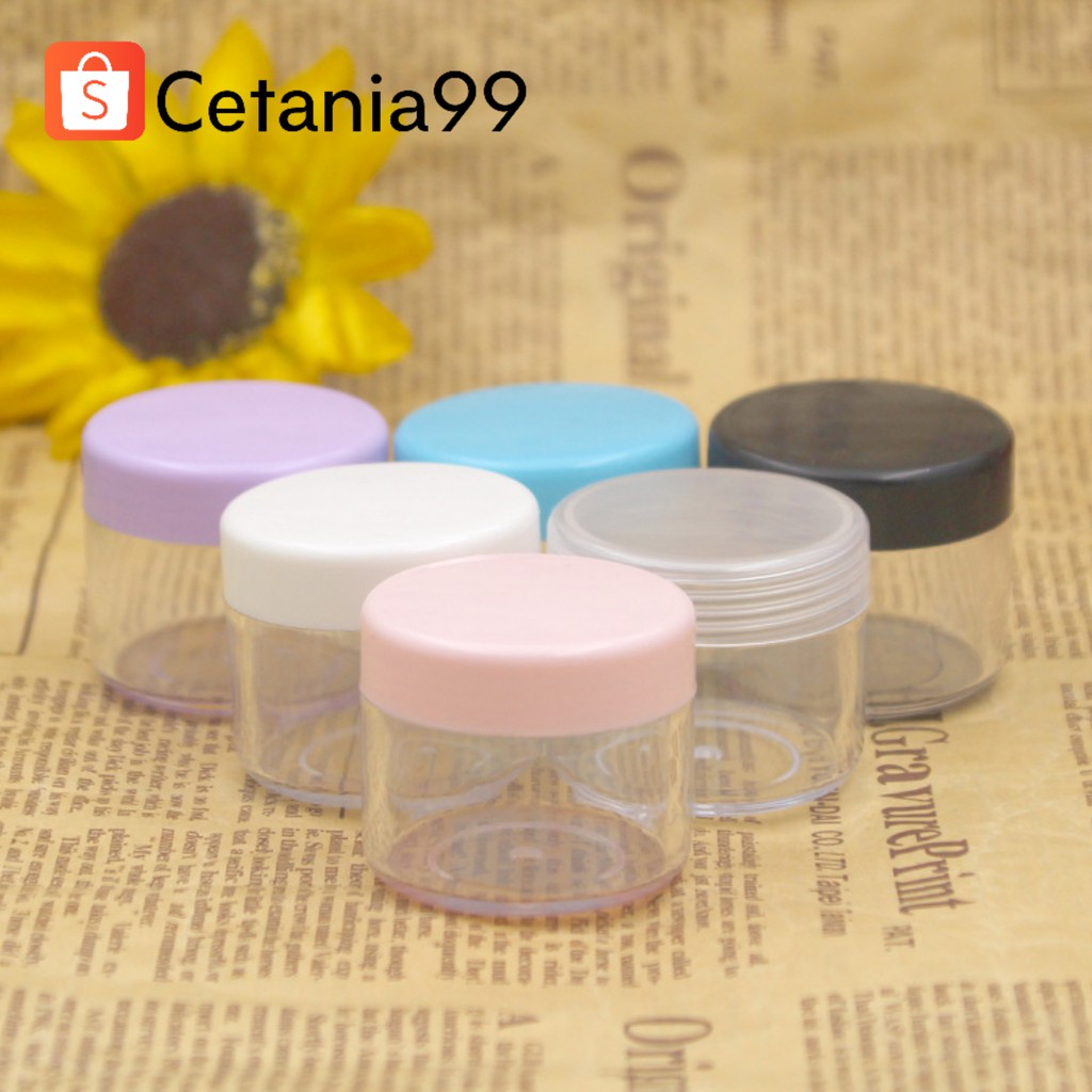 Pot acrylic 20gr 25gr wadah cream kosmetik travel share jar kosong cream wajah 25gr akrilik