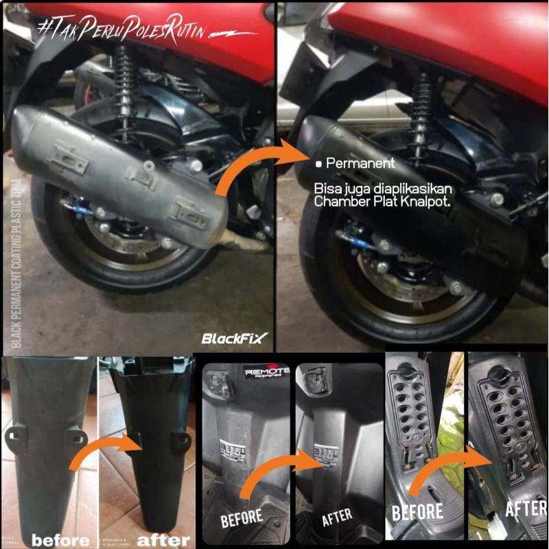 BlackFix Penghitam Body Motor Permanen Original
