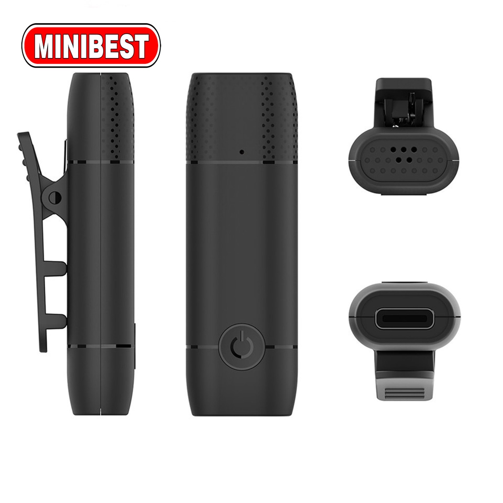 [MB] Wireless Lavalier Microphone Mini Mic for Android Phone Lightning &amp; Type-C