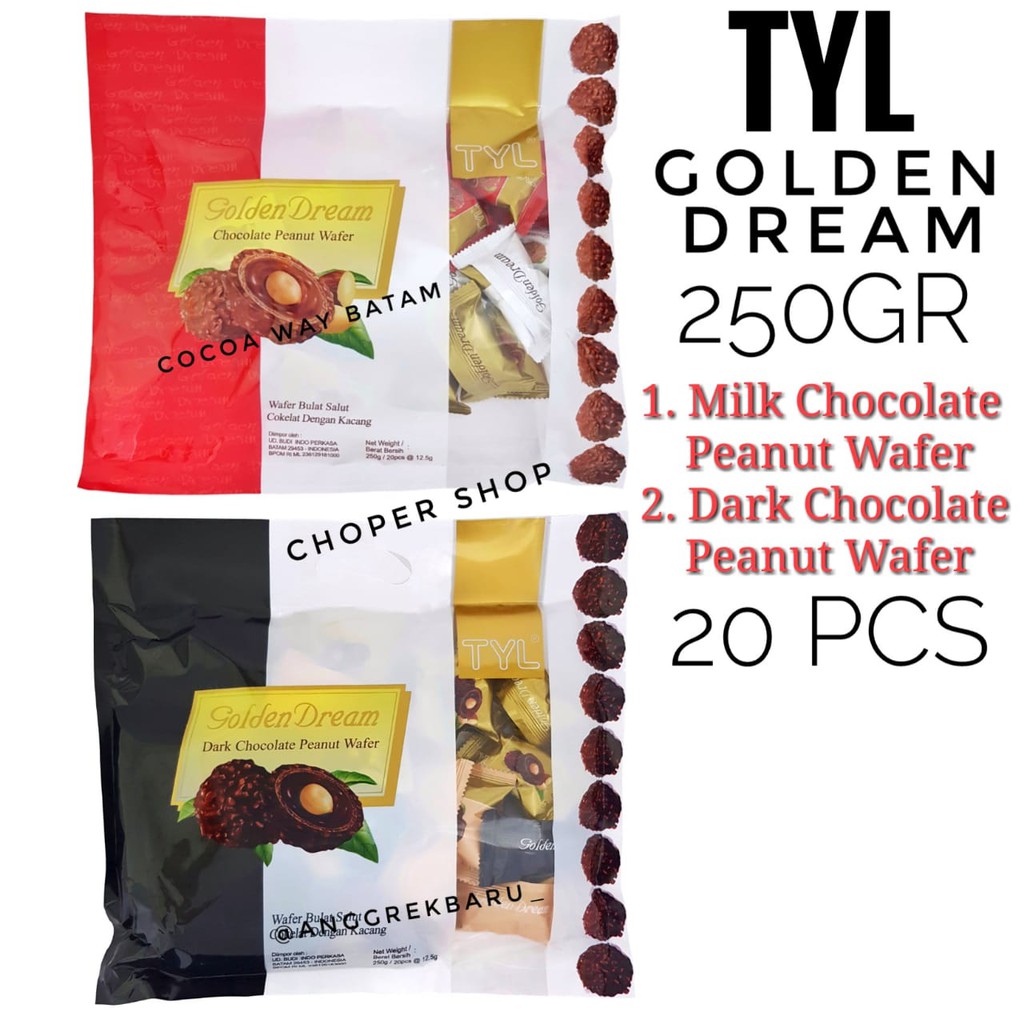 

TYL Golden Dream Chocolate Ball 250gr