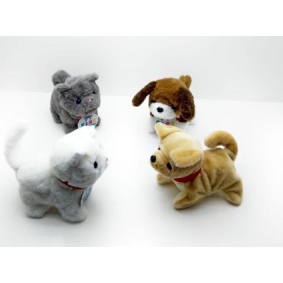 *READy [semuajual]MAINAN BONEKA ANJING DAN KUCING BISA JALAN BUNYI DAN MENARI ...