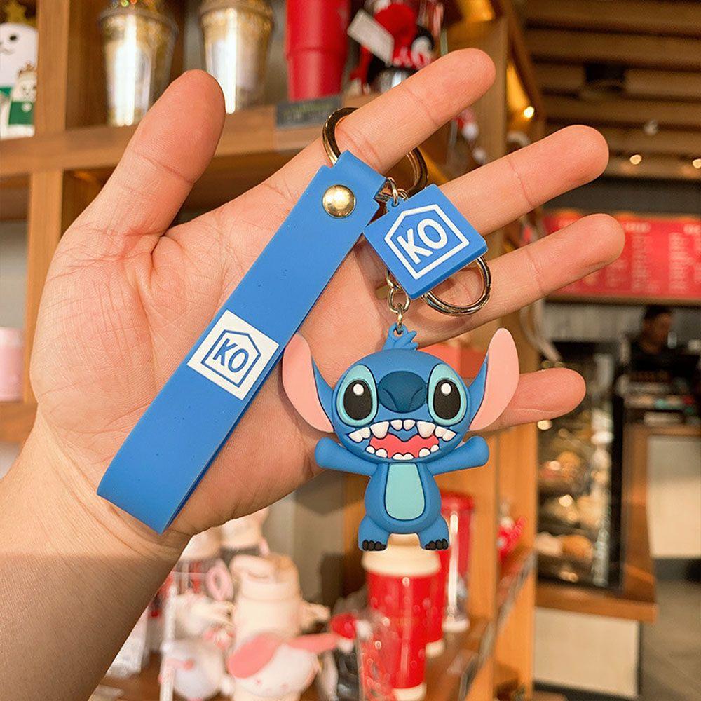 Agustina Stitch Gantungan Kunci Fashion Hadiah Miniatur Stitch Scultures Key Ring