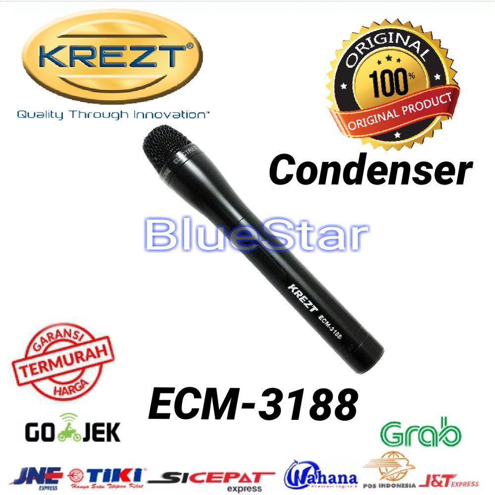 Termurah Mic Kabel Condenser Krezt ECM 3188