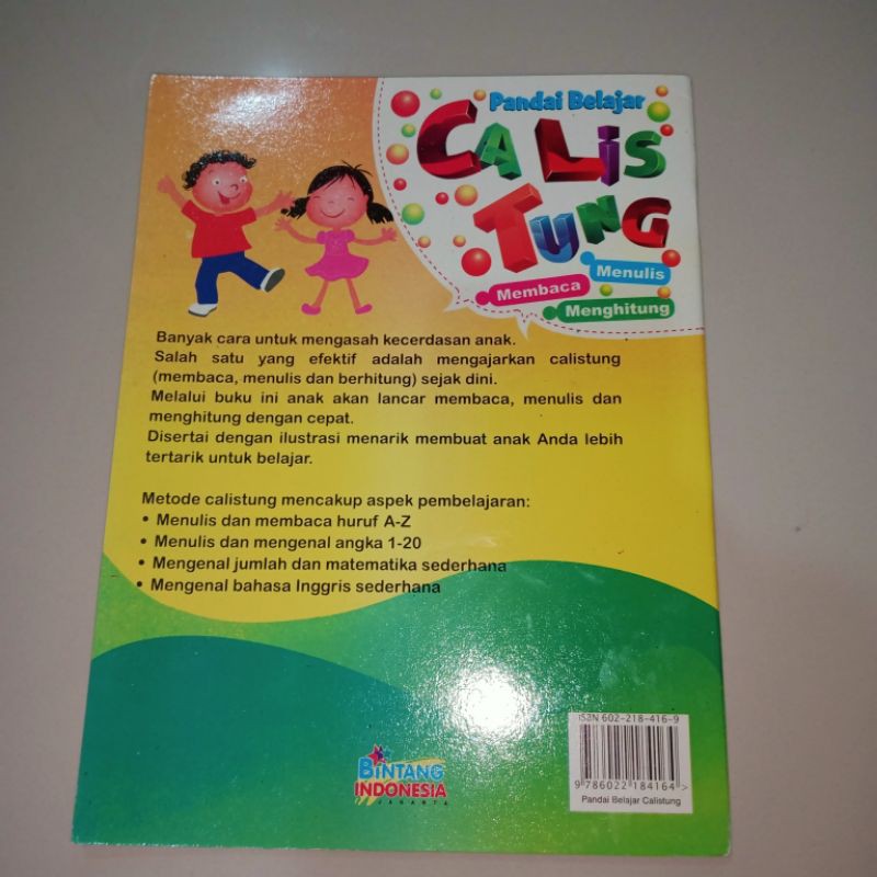 buku pandai belajar calistung full colour 48 halaman (21×28cm)