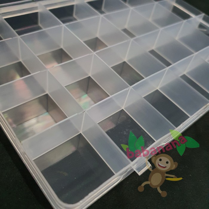 Kotak penyimpanan baut 24 sekat box sparepart set box screw obat