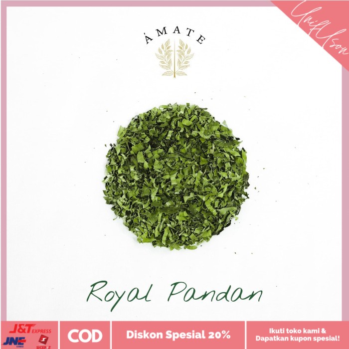 

⭐COD⭐ Royal Pandan -AMATE Premium Indonesian Green Tea Bag Tea Blend Organic