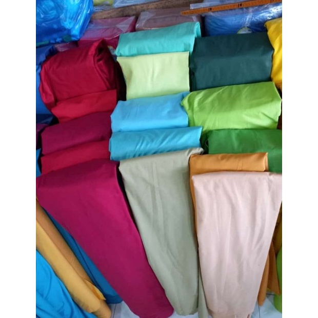 kain katun meteran polos