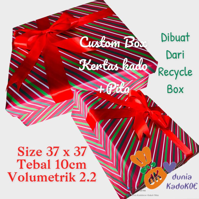 

Gift box custom, kotak kado custom,recycle box hand made