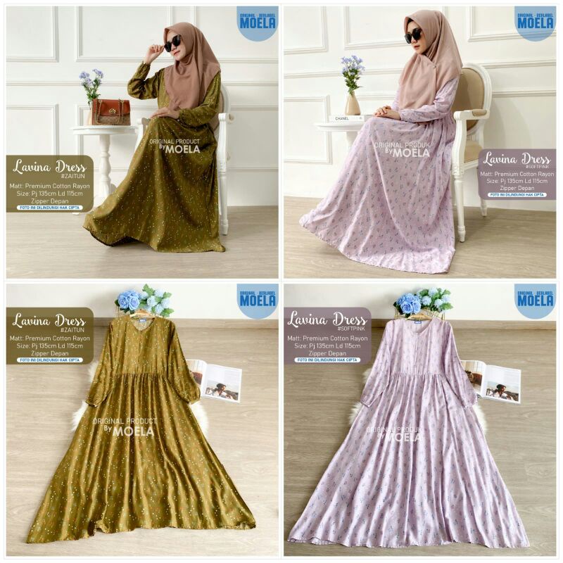 MOELA  / DRESS / MIDI DRESS / SYAR'I / TUNIK / SETELAN / ONESET / GAMIS / DASTER CANTIK / KAFTAN / J
