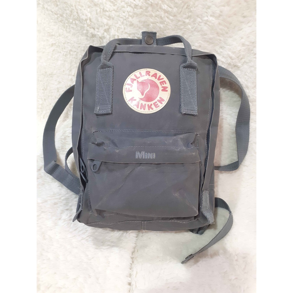 Tas Ransel Second / Preloved FJALLRAVEN KANKEN Mini Abu / Bekas