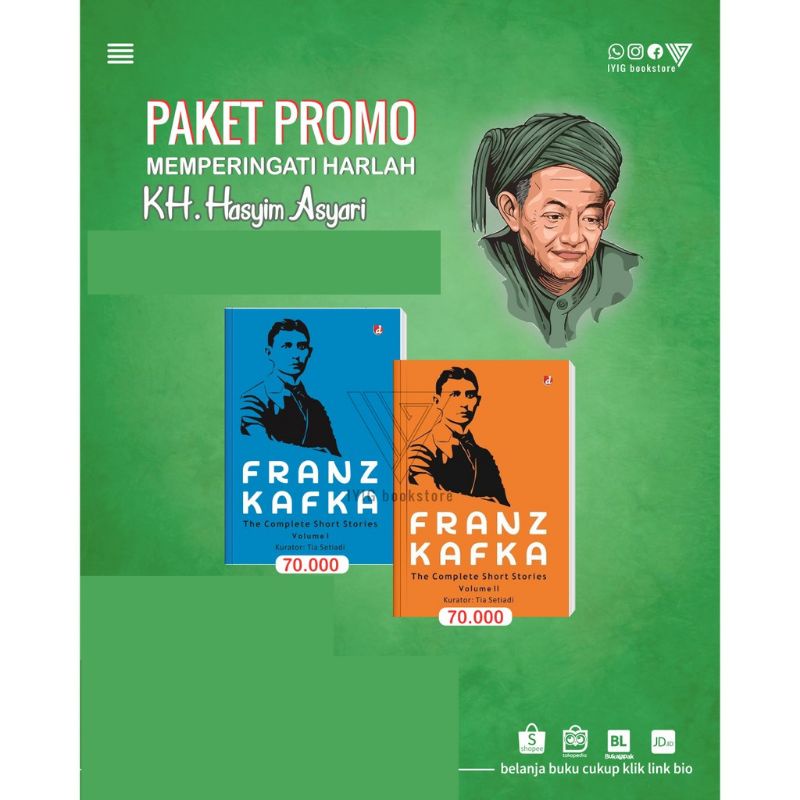Iyig - Paket Franz Kafka/Buku Franz Kafka The Complete Short Stories  Volume 1&2