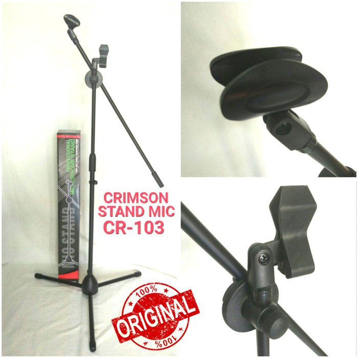 Stand Mic Lantai Crimson CR-103 tinggi 135-150 CM