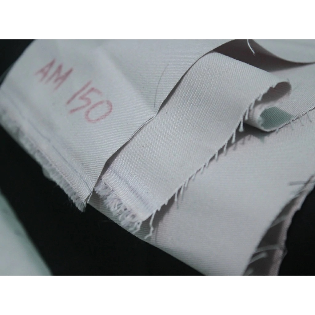 Kain American Drill 1919 Meteran, Bahan Kain Seragam, Kode 150 Warna Cream