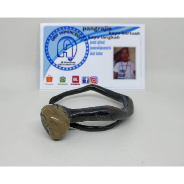 Gelang akar bahar bonggol alami