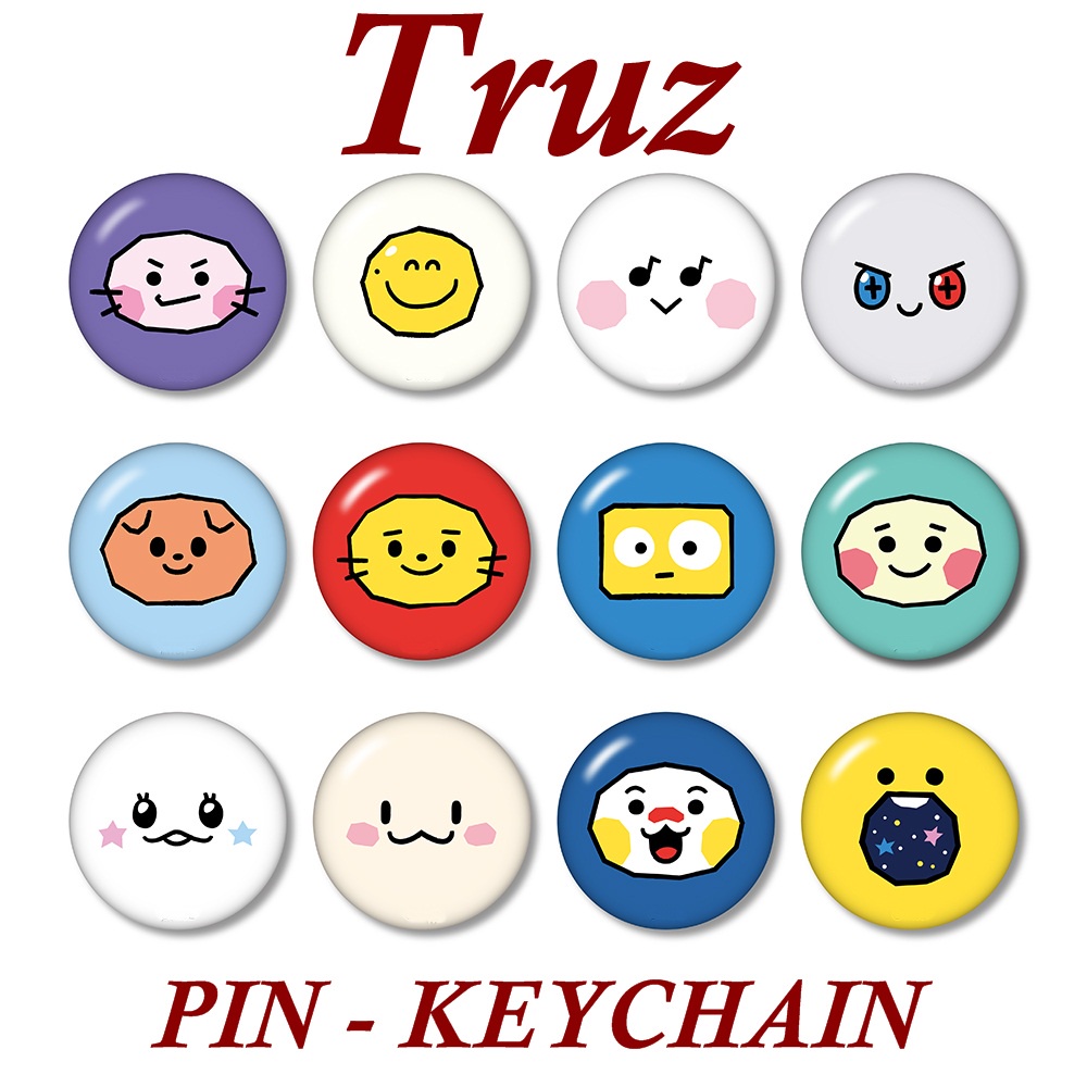 Gantungan Kunci Truz Treasure Pin Button