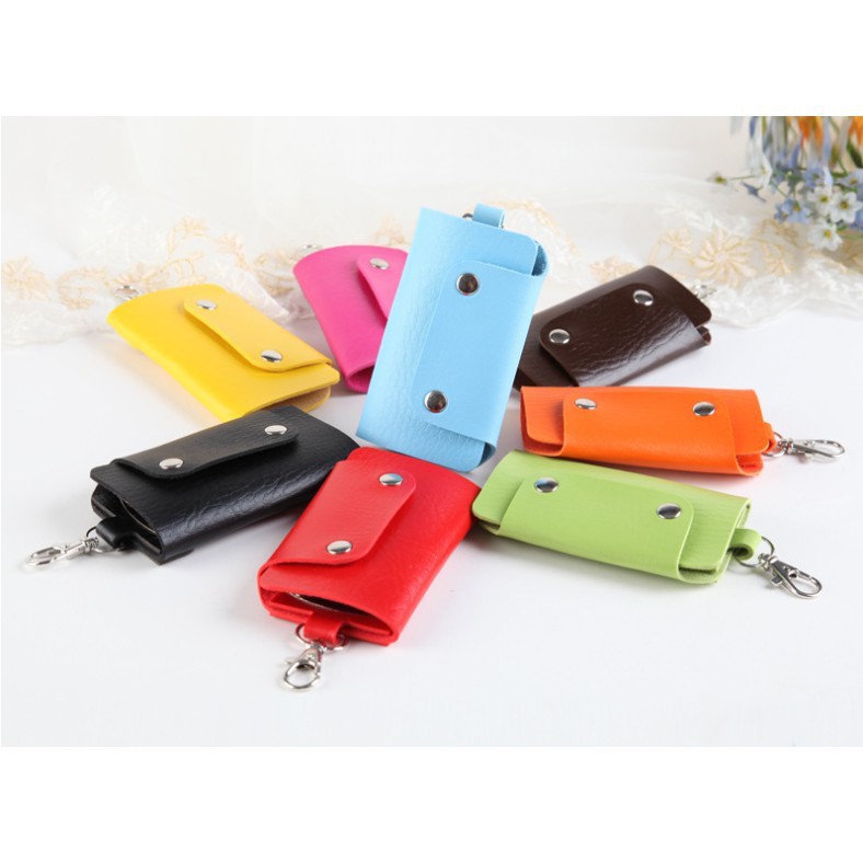 Dompet Kunci Kulit Gantungan 6 Kunci Gantungan Kunci Mobil Souvenir Acara DNM