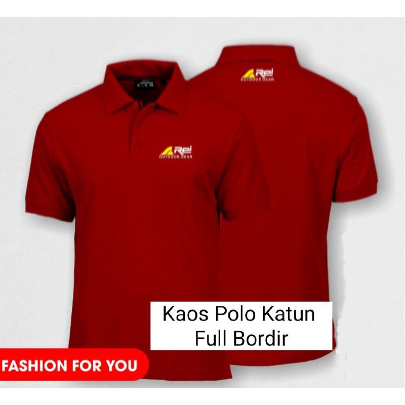 Kaos A-REI OUTDOOR GEAR Kaos Kerah A-REI Kaos Polo Shirt GEAR Full Bordir.