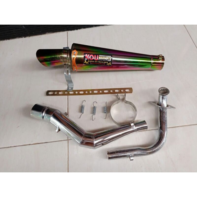Knalpot Racing Kou Bunglon Beat fi/street/karbu Scopy Spacy Spin Nex