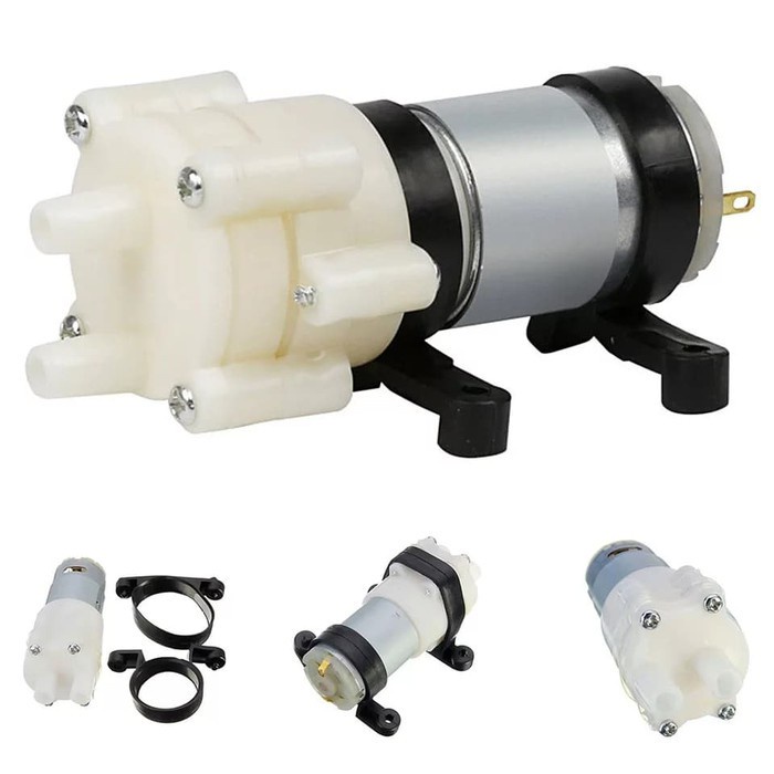 Pompa Air Dispenser Aquarium Spray Pump DC 6V 12V Daya Hisap Motor 2m