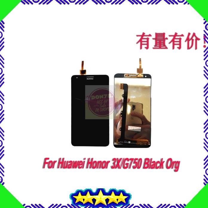 Acc Hp Lcd Touchscreen Huawei Honor 3X G750 Org Black Lcd Ts Huawei