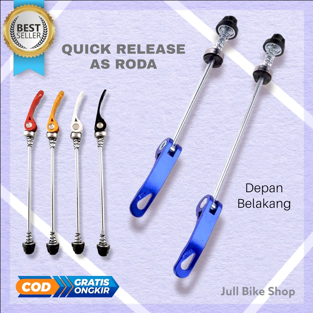 as quick release sepeda skewer qr hub freehub ban baut clamp axle roda depan belakang mtb lipat road bike