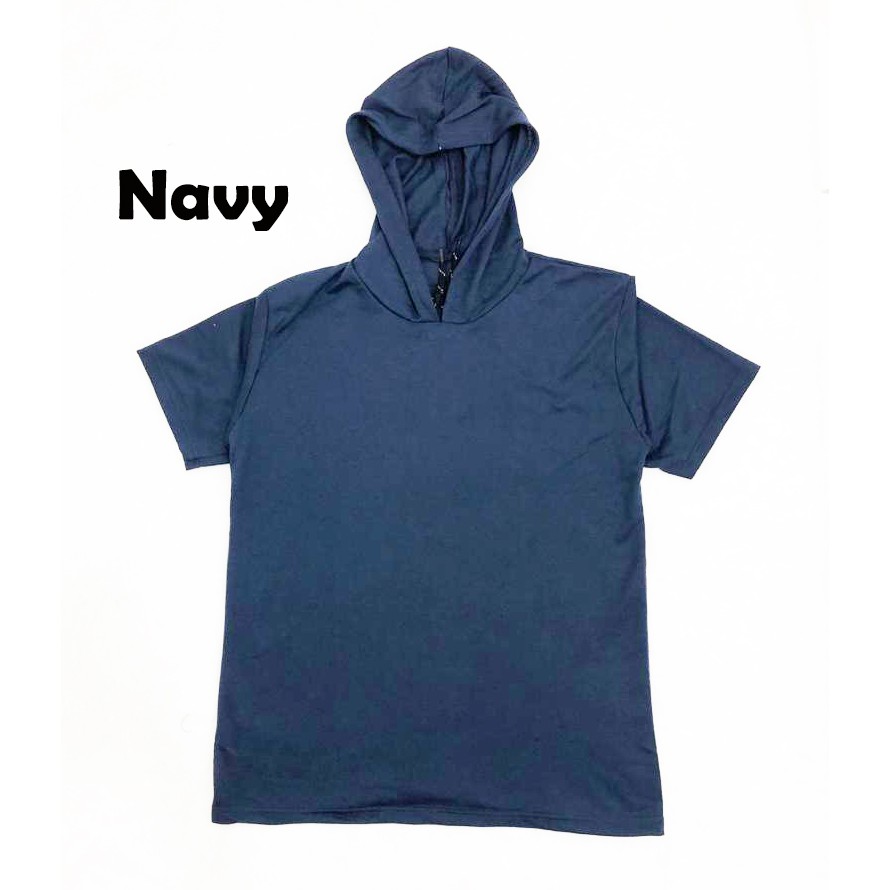 Kaos Hoodie Wanita Lengan Pendek