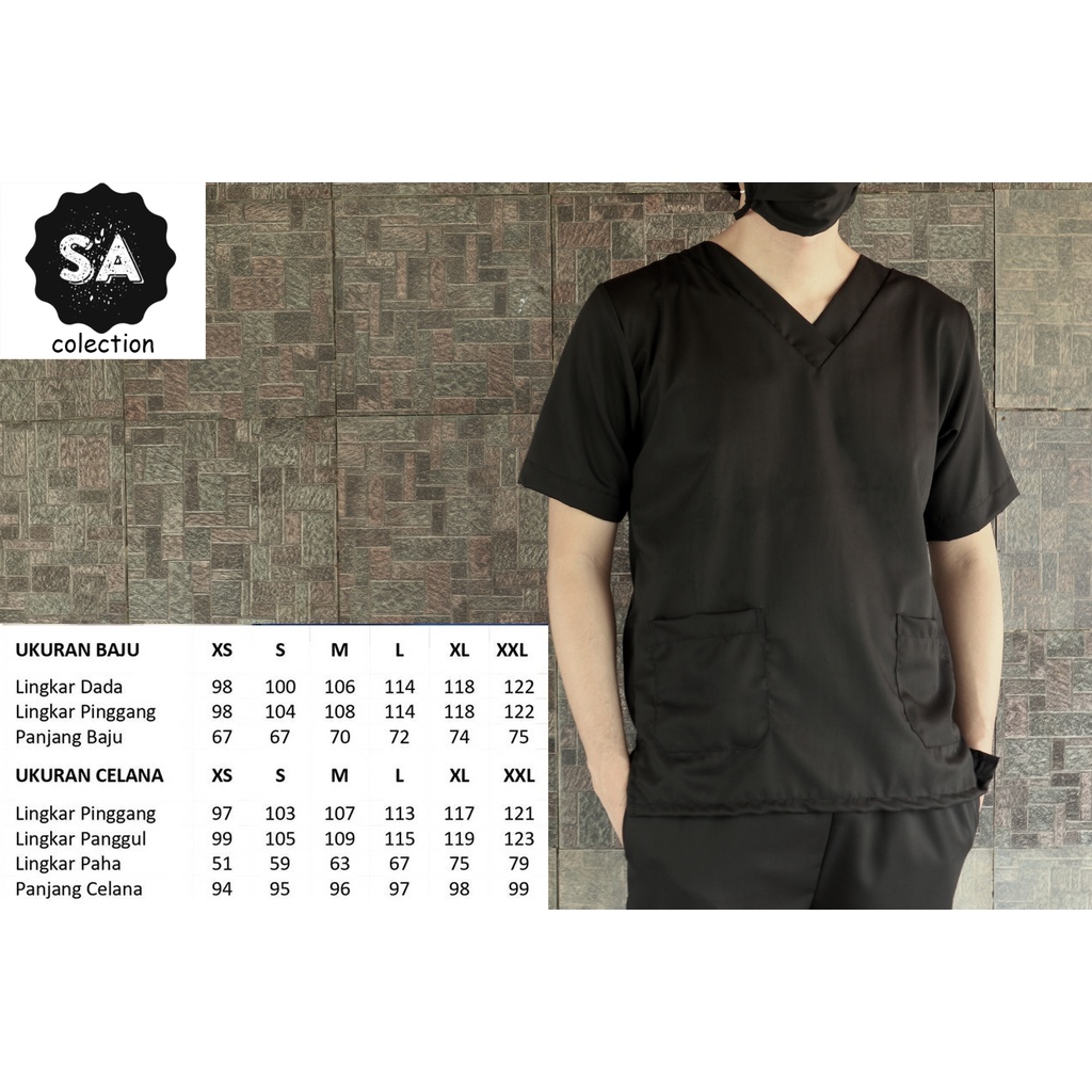 Baju OK Premium / Baju OKA Lengan Pendek / Seragam Medis/ Baju Scrub / Baju Jaga / OK Gown / APD OK /