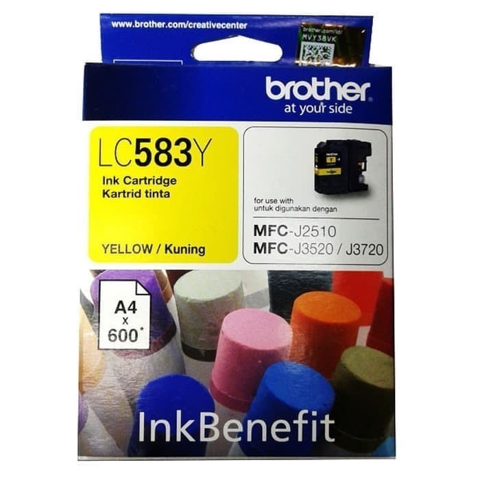 Tinta Brother LC 583 Yellow For Brother MFC-J3520 | MFC-J3720 | 600