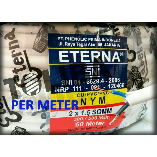 Kabel Eterna 2x1,5mm