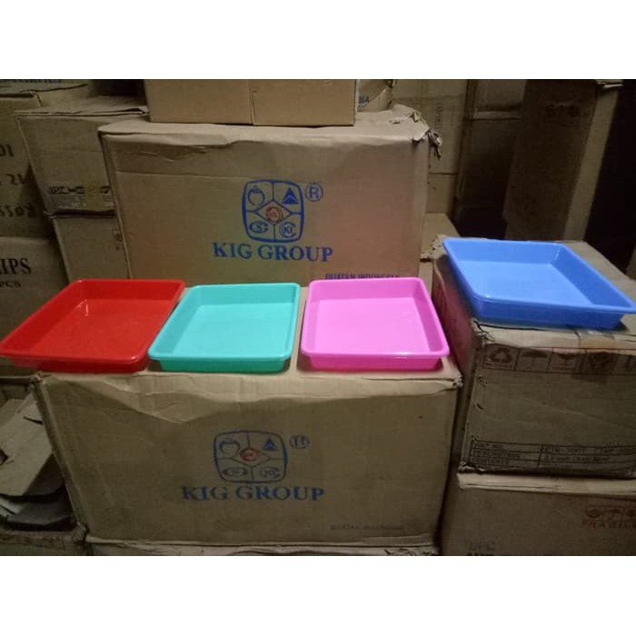 RD - Nampan Baki plastik kotak Diansari 21 x 26 cm - Warna