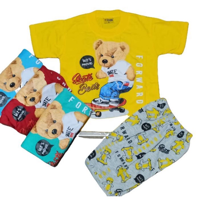 BAJU ANAK/KAOS SETELAN ANAK ANAK TEDDY BEAR/KAOS TEDDY BEAR