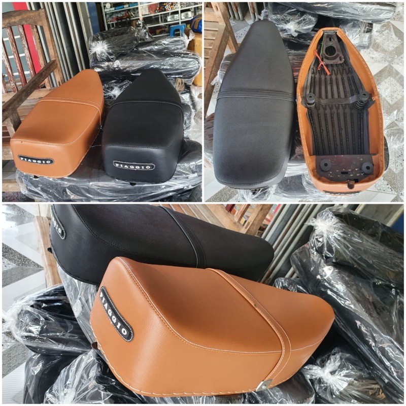 jok panjang vespa px ps bajaj strada super sprint vbb pts jok sambung vespa jok panjang model klasik