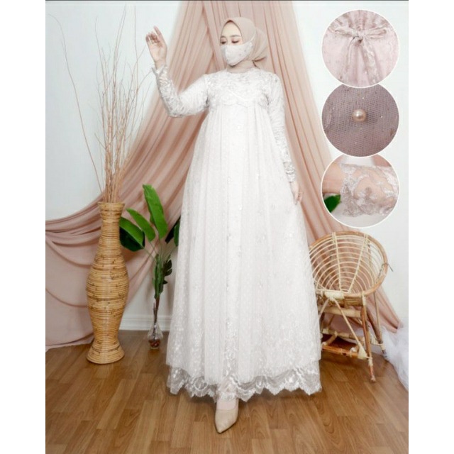 GAMIS TERBARU GAMIS TEEMURAH GAMIS HARUMA GAMIS BROKAT TERSEDIA JUMBO [REALPICT] BISA COD GAMIS KOND